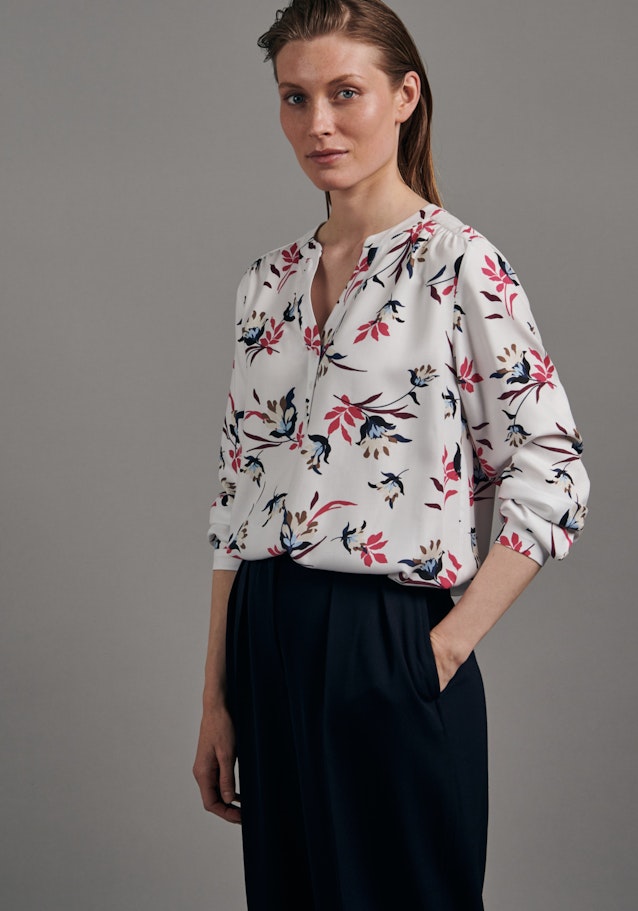 Regular fit prodtyp Floral in Weiß | Seidensticker Onlineshop