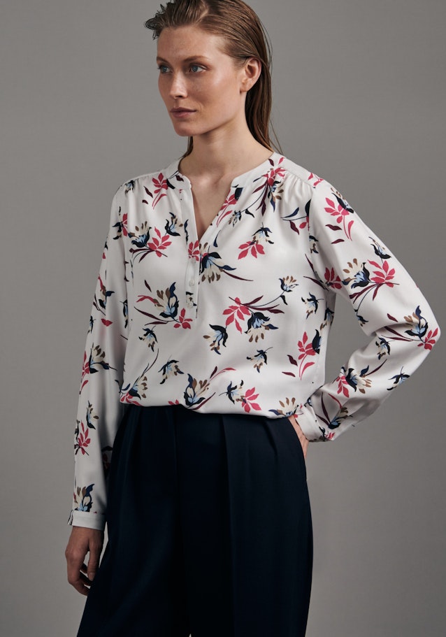 Regular fit prodtyp Floral in Weiß | Seidensticker Onlineshop