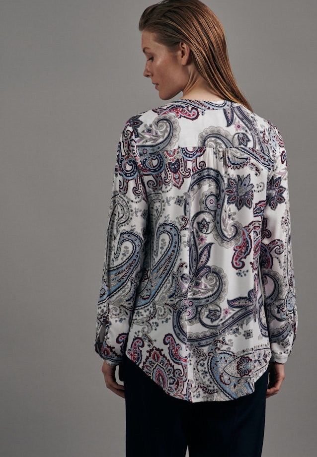 Regular fit Tunika Paisley in Weiß |  Seidensticker Onlineshop