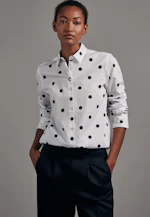 Chemisier A Pois in Blanc |  Seidensticker Onlineshop