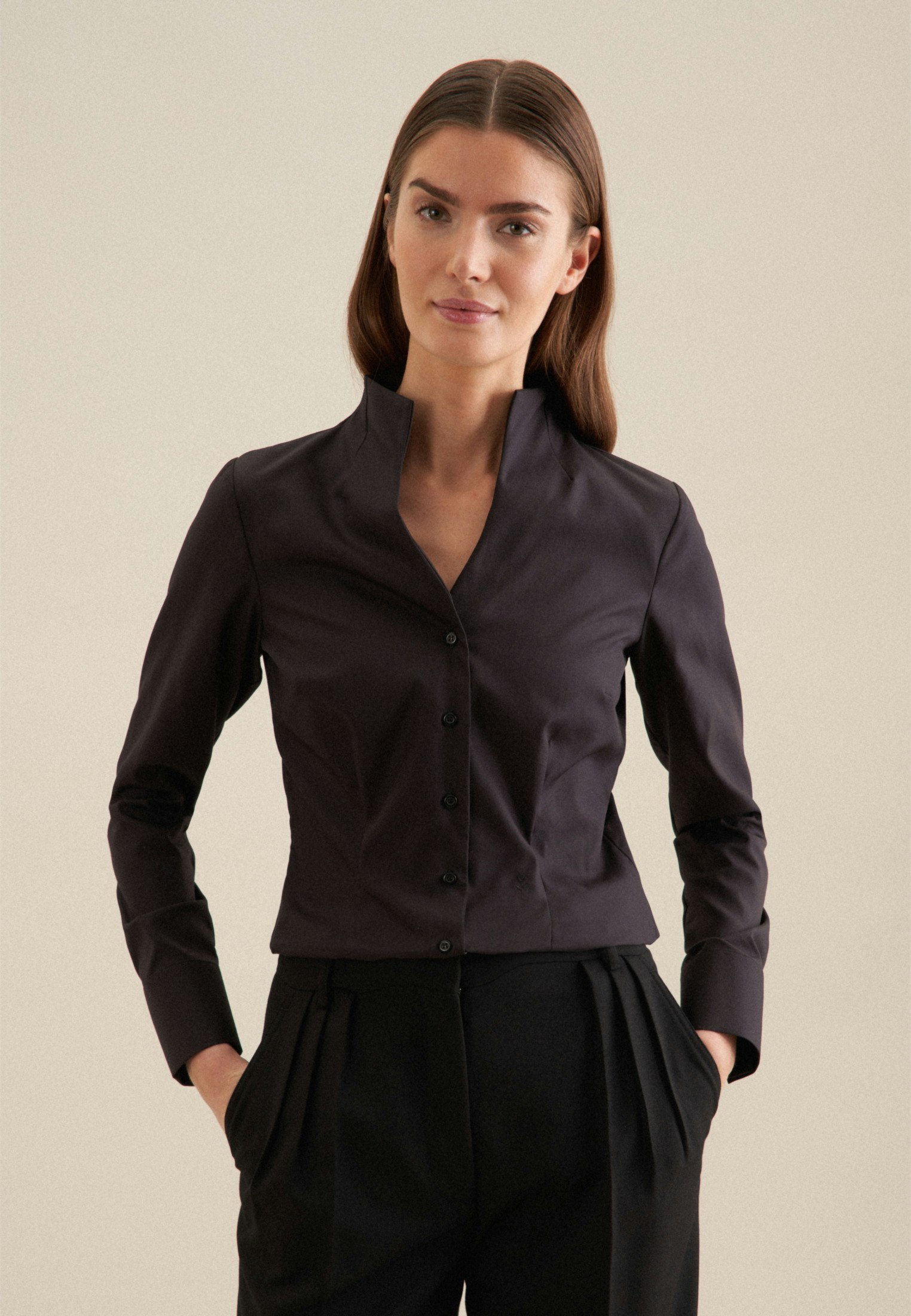 Women Stand-Up Collar Blouses | Seidensticker | Seidensticker