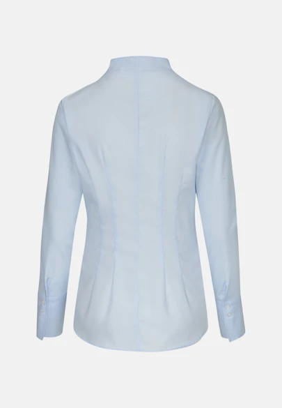 Kelchkragenbluse slim fit in Hellblau |  Seidensticker Onlineshop