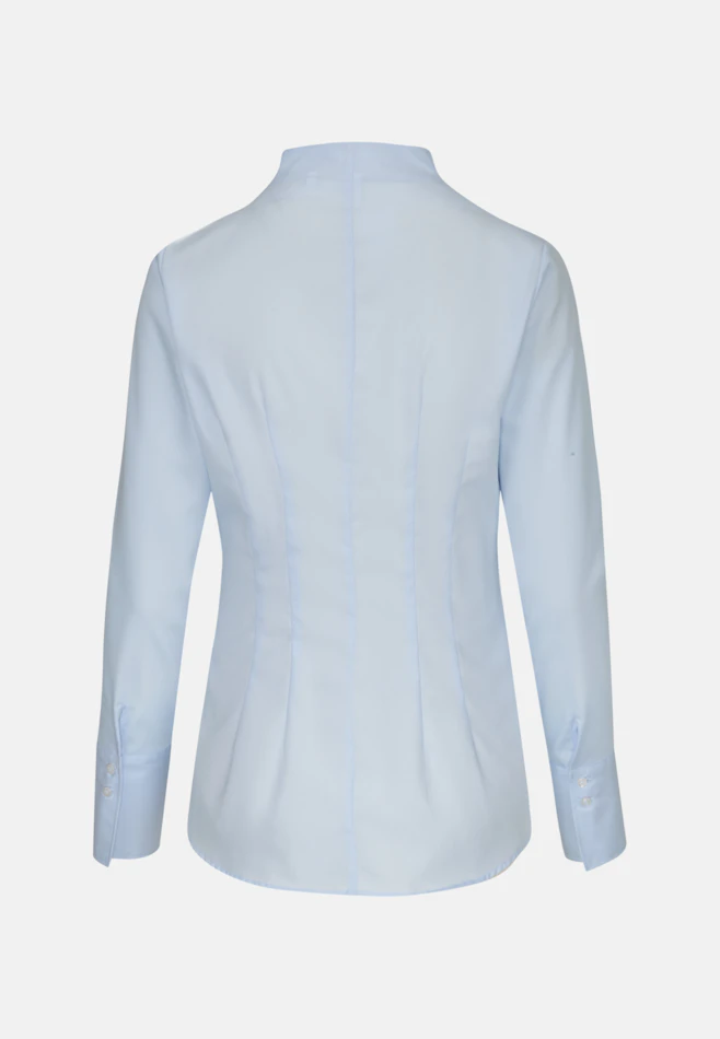 Kelchkragenbluse slim fit in Hellblau | Seidensticker Onlineshop