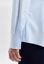 Kelchkragenbluse slim fit in Light Blue |  Seidensticker Onlineshop