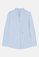 Kelchkragenbluse slim fit in Light Blue |  Seidensticker Onlineshop