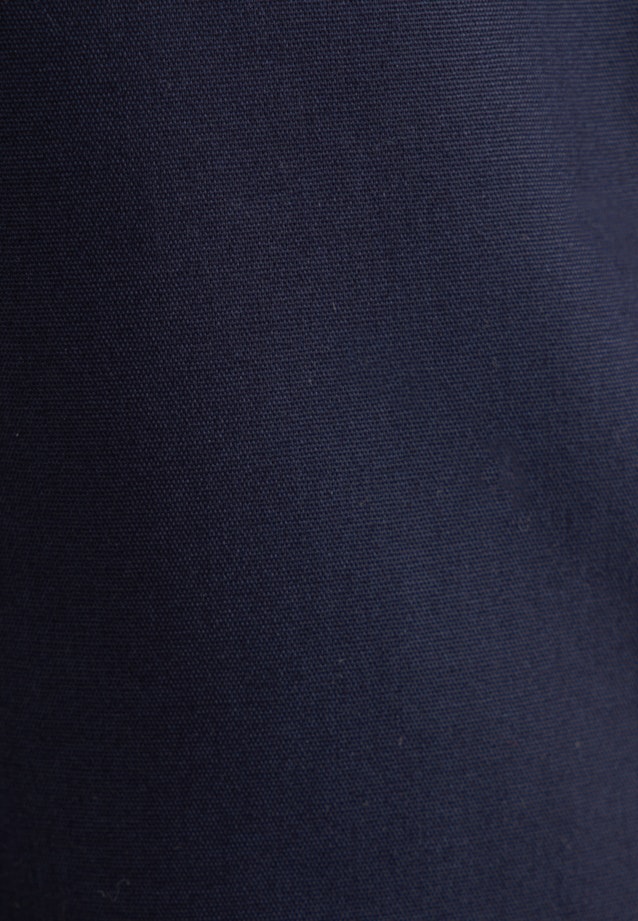 Blouse col Calice Popeline sans repassage in Bleu Foncé |  Seidensticker Onlineshop