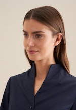 Non-iron Poplin Chalice Blouse in Dark Blue |  Seidensticker Onlineshop