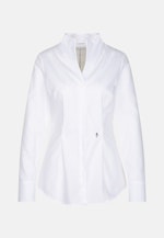 Blouse col Calice Popeline sans repassage in Blanc |  Seidensticker Onlineshop