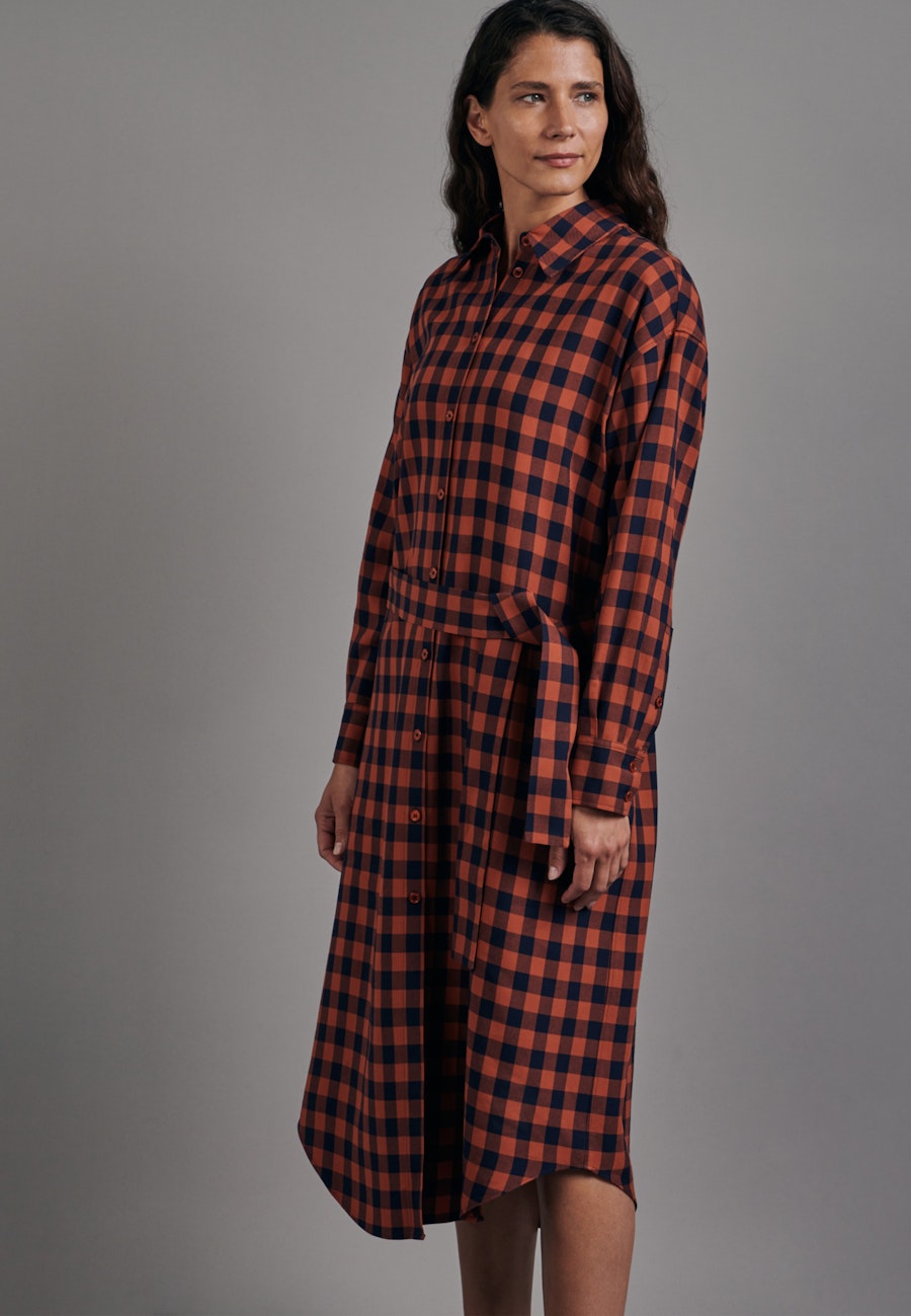 Twill Maxi Kleid in Orange |  Seidensticker Onlineshop