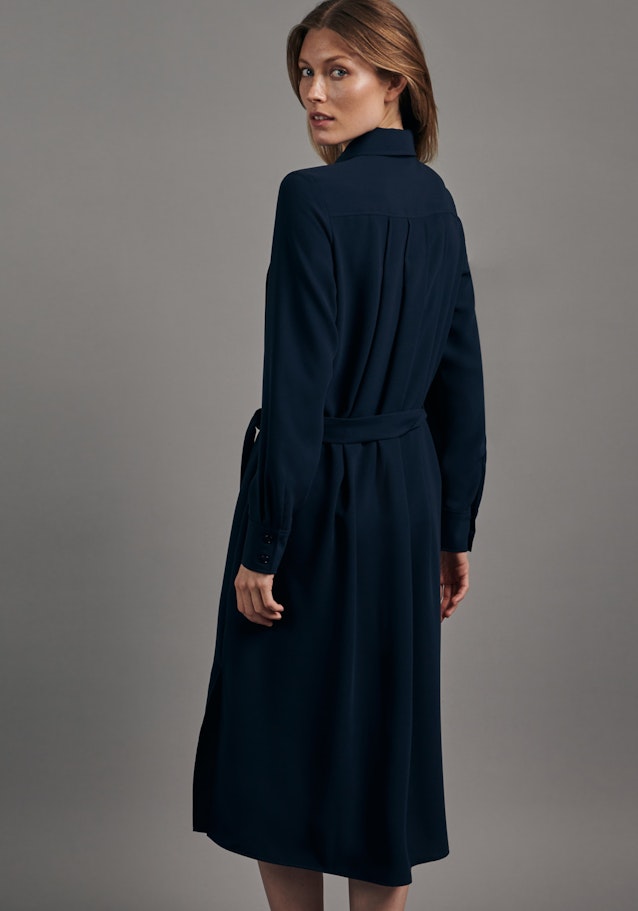 Collar Dress in Dark Blue |  Seidensticker Onlineshop