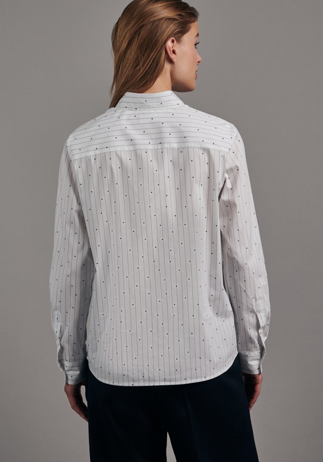 Long sleeve Poplin Shirt Blouse in White |  Seidensticker Onlineshop