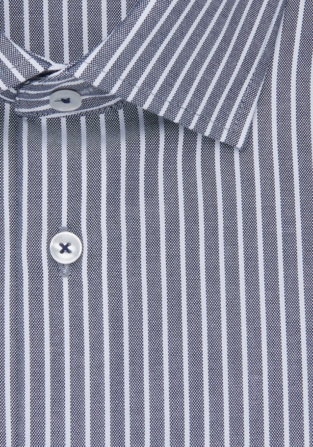 Non-iron Oxford Business overhemd in Shaped with Kentkraag in Donkerblauw |  Seidensticker Onlineshop