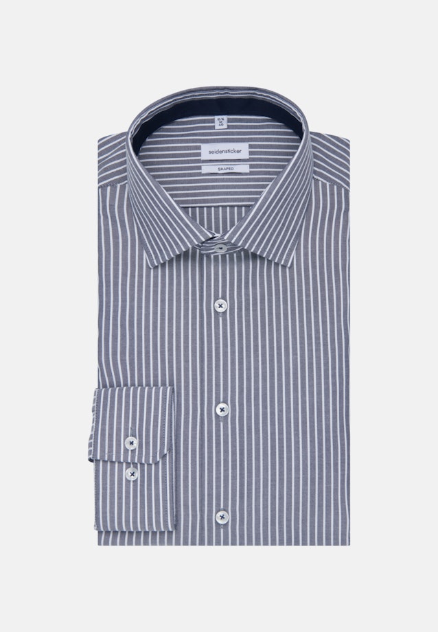 Non-iron Oxford Business Shirt in Shaped with Kent-Collar in Dark Blue |  Seidensticker Onlineshop