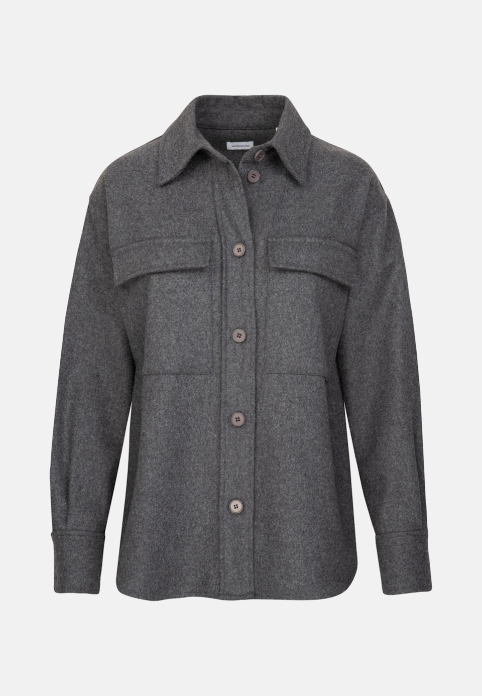 Flanell Blusenjacke in Grau | Seidensticker Onlineshop