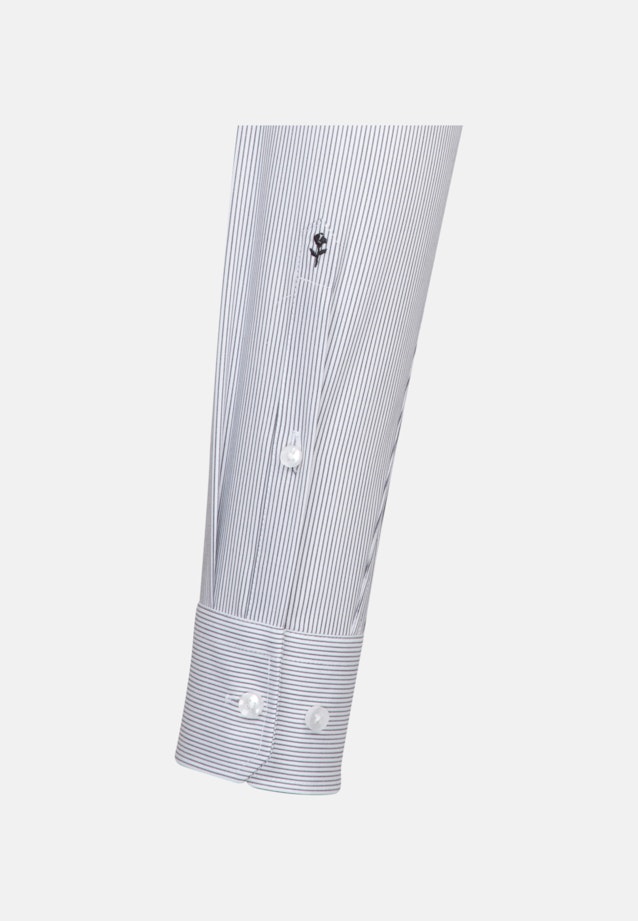 Regular Business Hemd Streifen in Dunkelblau |  Seidensticker Onlineshop