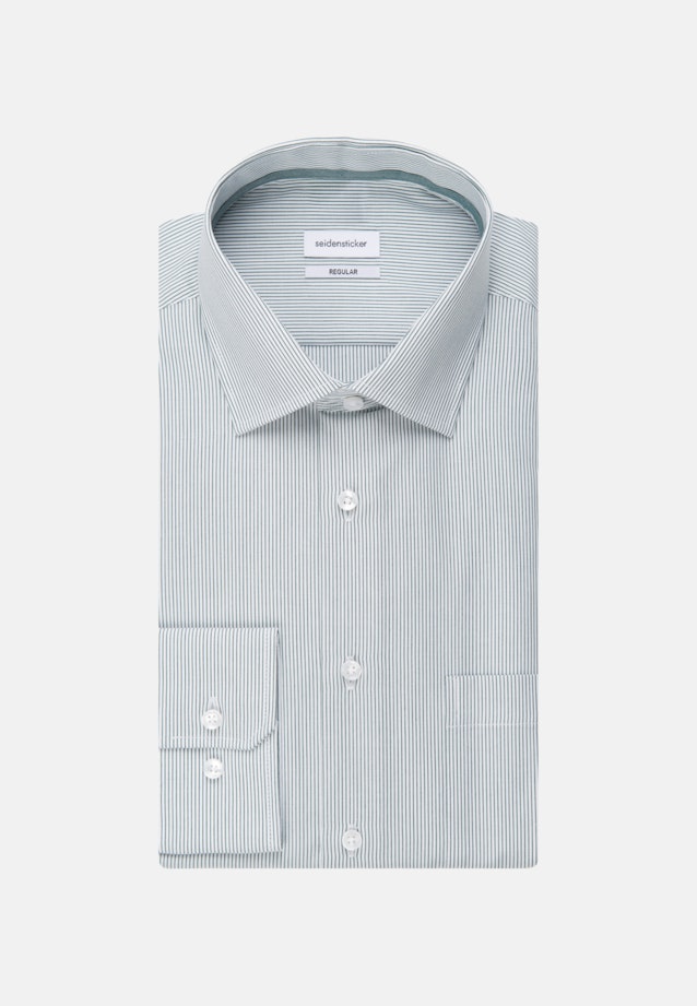 Regular Business Shirt Stripes in Green |  Seidensticker Onlineshop
