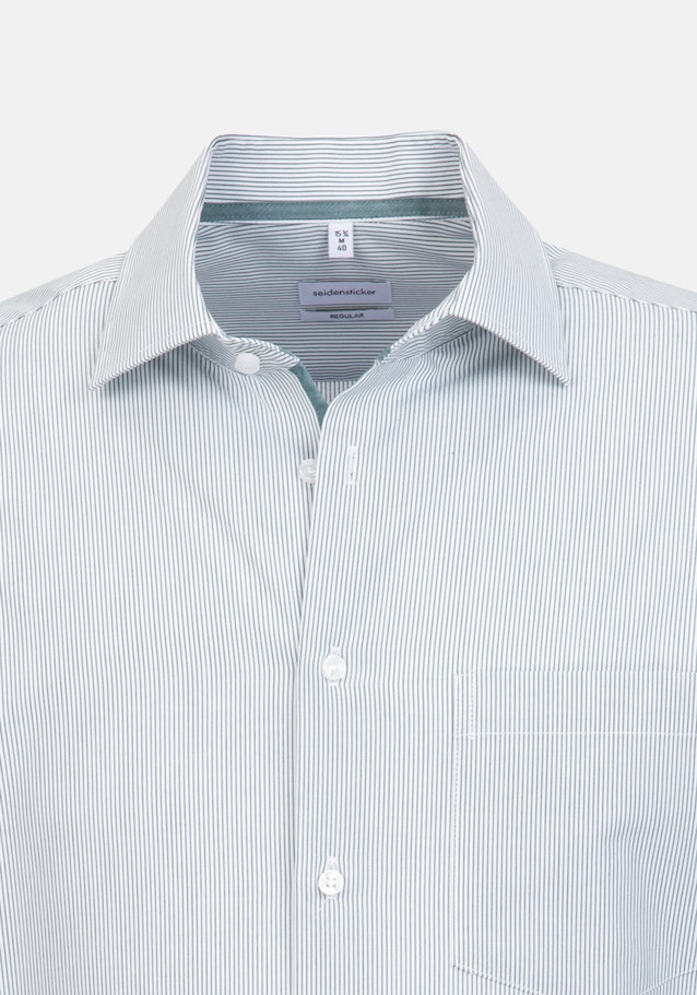 Regular Business Shirt Stripes in Green | Seidensticker Onlineshop