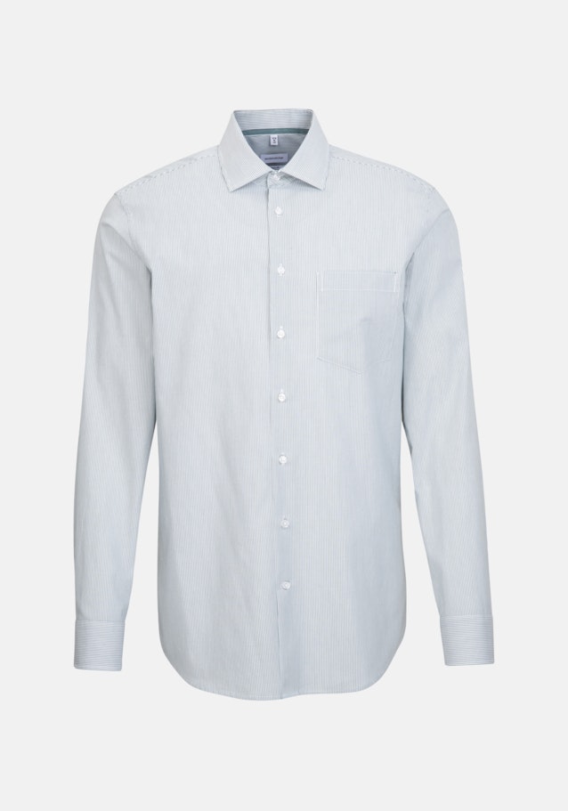 Non-iron Poplin Business Shirt in Regular with Kent-Collar in Green |  Seidensticker Onlineshop