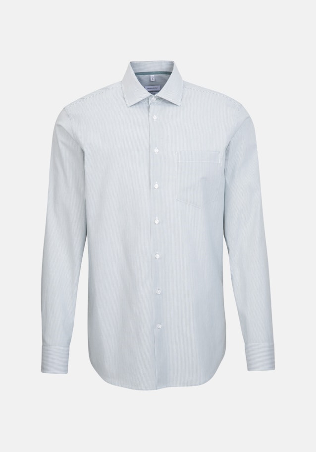 Regular Business Shirt Stripes in Green | Seidensticker Onlineshop