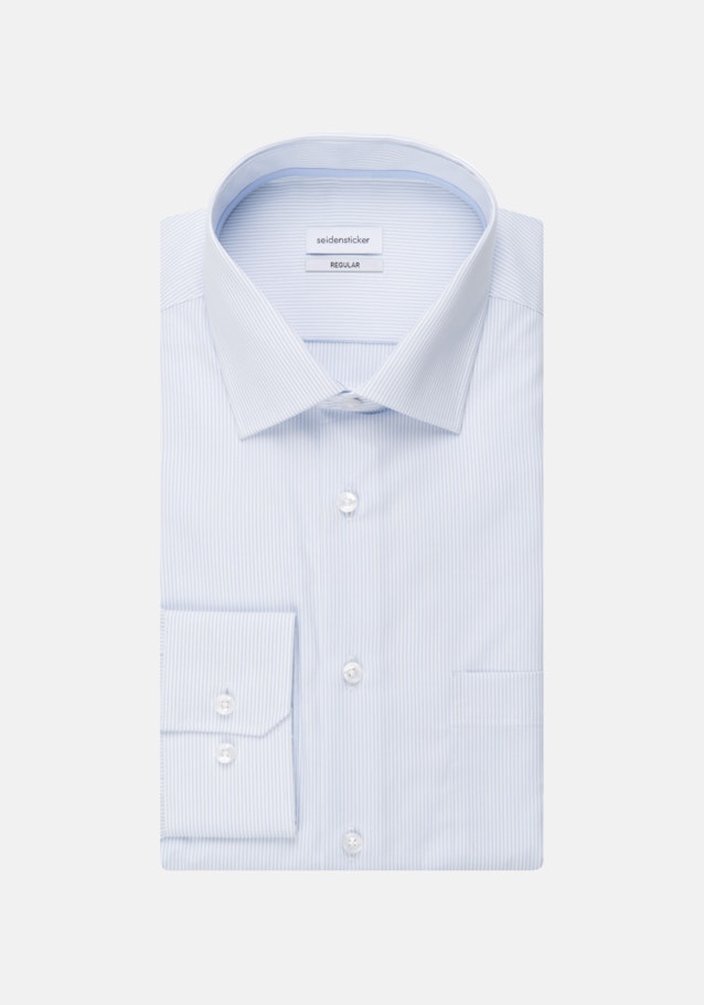 Regular Chemise Business rayures in Bleu Clair | Seidensticker Onlineshop