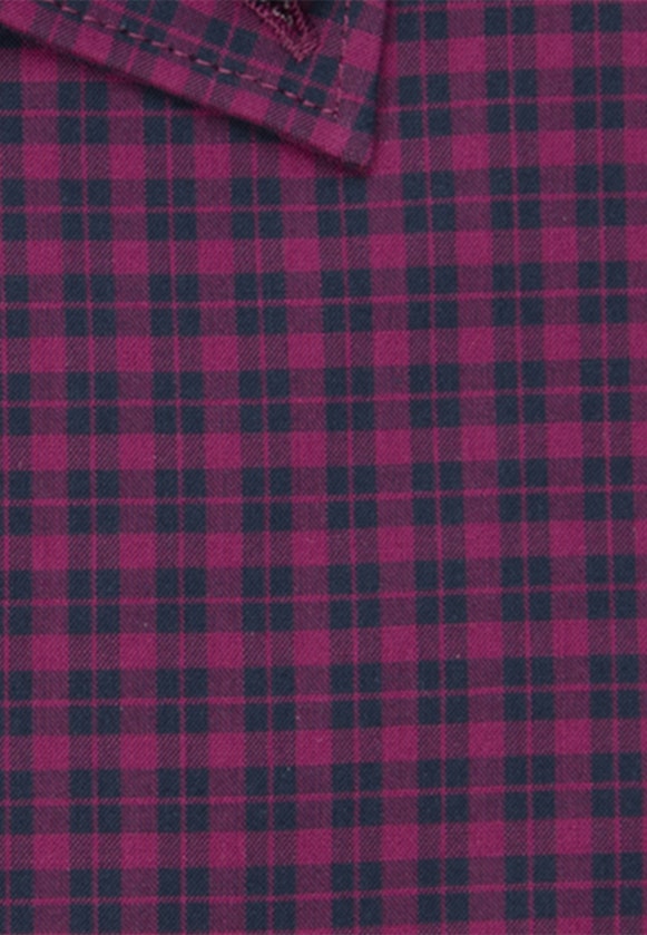 Regular Business Hemd Karo in Rosa/Pink |  Seidensticker Onlineshop