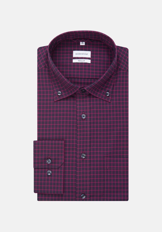 Non-iron Poplin Business Shirt in Regular with Button-Down-Collar in Pink |  Seidensticker Onlineshop