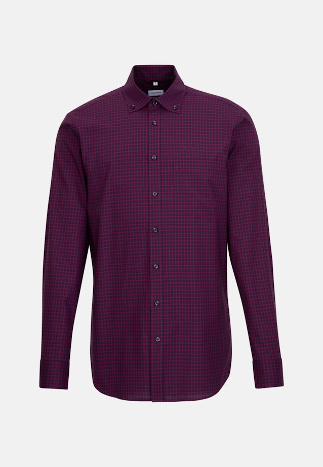 Non-iron Poplin Business Shirt in Regular with Button-Down-Collar in Pink |  Seidensticker Onlineshop