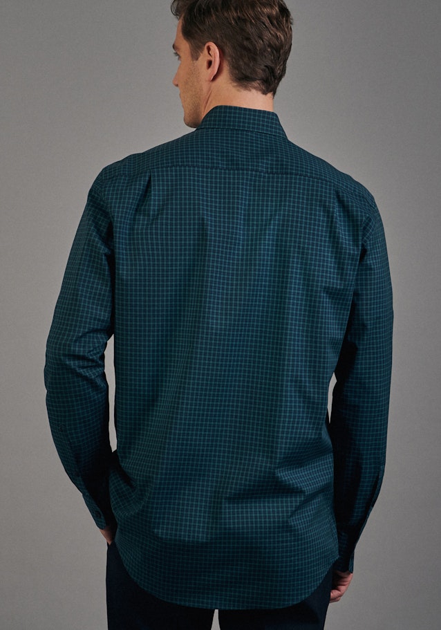 Non-iron Poplin Business Shirt in Regular with Button-Down-Collar in Green |  Seidensticker Onlineshop