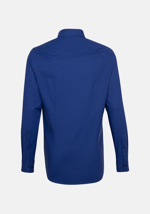 Non-iron Poplin Business Shirt in Slim with Button-Down-Collar in Medium Blue |  Seidensticker Onlineshop