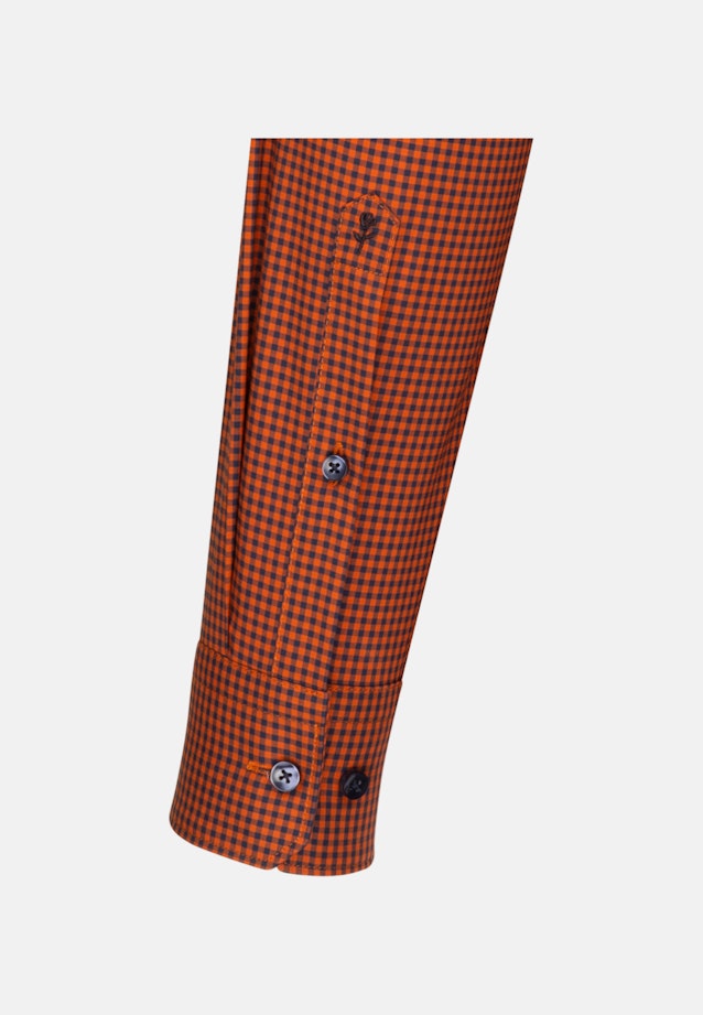 Bügelfreies Popeline Business Hemd in Slim mit Button-Down-Kragen in Orange |  Seidensticker Onlineshop