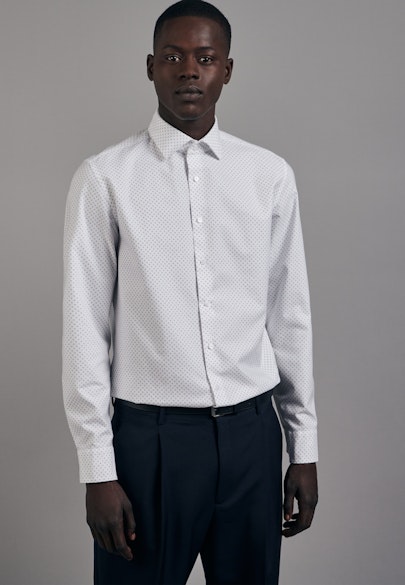 Slim Chemise Business Imprimé in Blanc |  Seidensticker Onlineshop