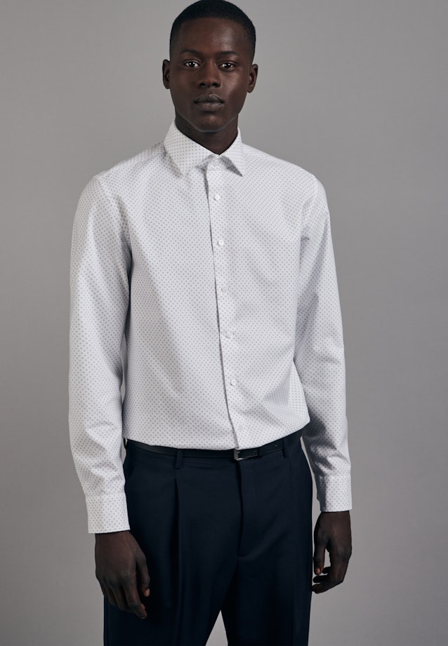 Slim Chemise Business Imprimé in Blanc |  Seidensticker Onlineshop
