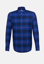 Business Shirt in Regular with Button-Down-Collar in Medium Blue |  Seidensticker Onlineshop