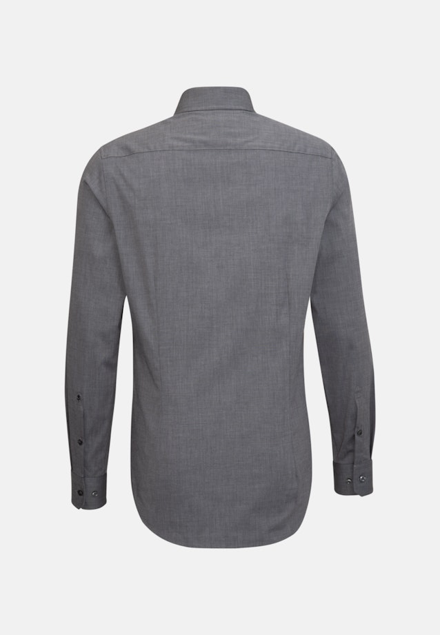 Non-iron Fil a fil Business Shirt in Shaped with Kent-Collar in Grey |  Seidensticker Onlineshop