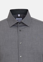 Shaped Business Shirt Plain in Grey |  Seidensticker Onlineshop