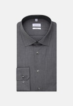 Shaped Business Shirt Plain in Grey |  Seidensticker Onlineshop