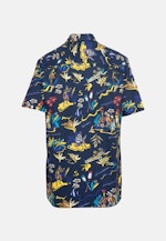 Shaped Chemise Business Imprimé in Bleu Foncé |  Seidensticker Onlineshop