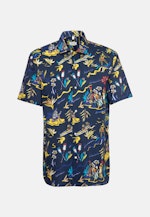 Shaped Chemise Business Imprimé in Bleu Foncé |  Seidensticker Onlineshop