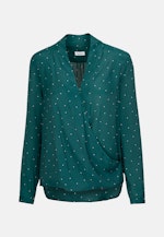Regular fit Wickelbluse Punkte in Grün |  Seidensticker Onlineshop
