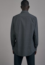 Regular Business Hemd Druck in Schwarz |  Seidensticker Onlineshop