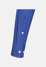 Regular Business Hemd Druck in Mittelblau |  Seidensticker Onlineshop