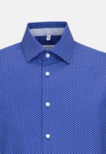 Regular Business Hemd Druck in Mittelblau |  Seidensticker Onlineshop