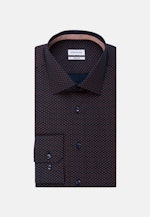 Regular Chemise Business Imprimé in Orange |  Seidensticker Onlineshop