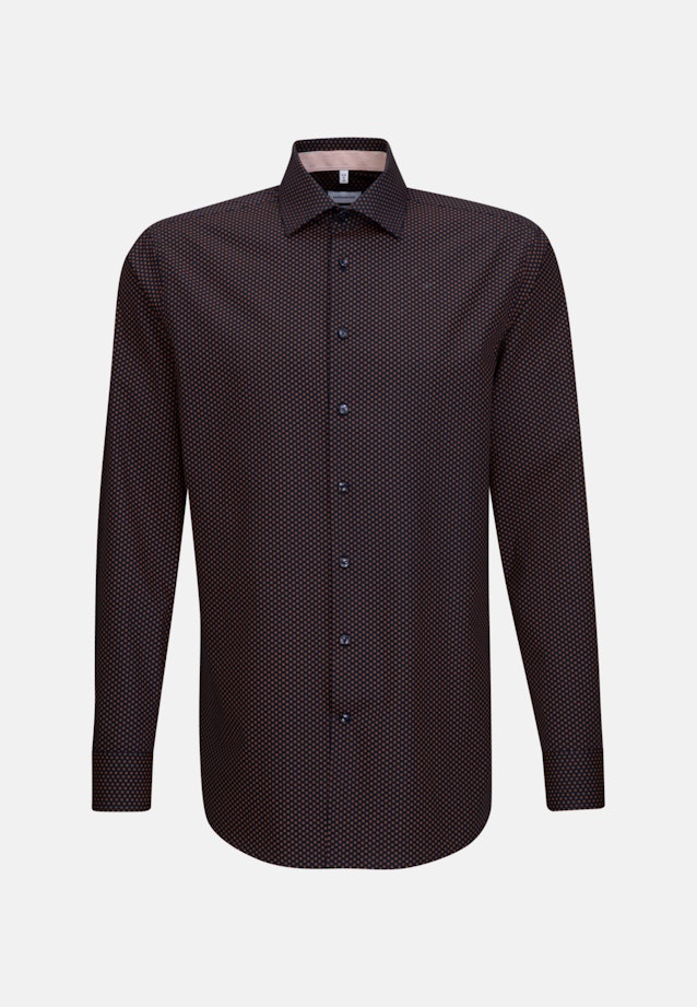 Regular Chemise Business Imprimé in Orange |  Seidensticker Onlineshop