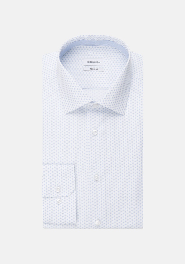 Chemise Business Regular Popeline Col Kent in Bleu Clair |  Seidensticker Onlineshop