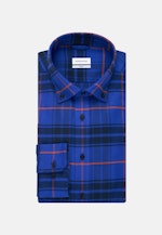 Business Shirt in Slim with Button-Down-Collar in Medium Blue |  Seidensticker Onlineshop