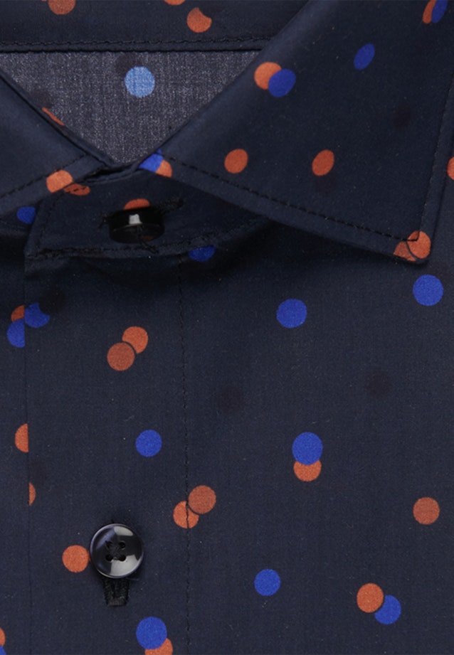 Slim Business Shirt Print in Dark Blue |  Seidensticker Onlineshop