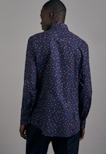 Slim Business Shirt Print in Dark Blue |  Seidensticker Onlineshop