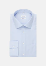 Regular Chemise d'affaires Uni in Bleu Clair |  Seidensticker Onlineshop
