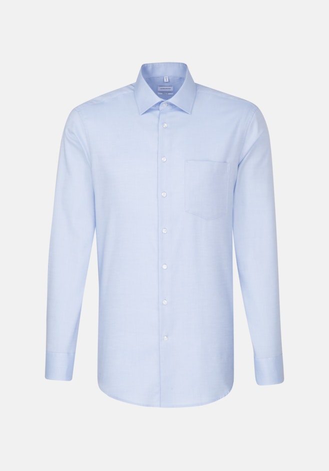Regular Chemise Business Uni dans Bleu Clair | Boutique en ligne Seidensticker
